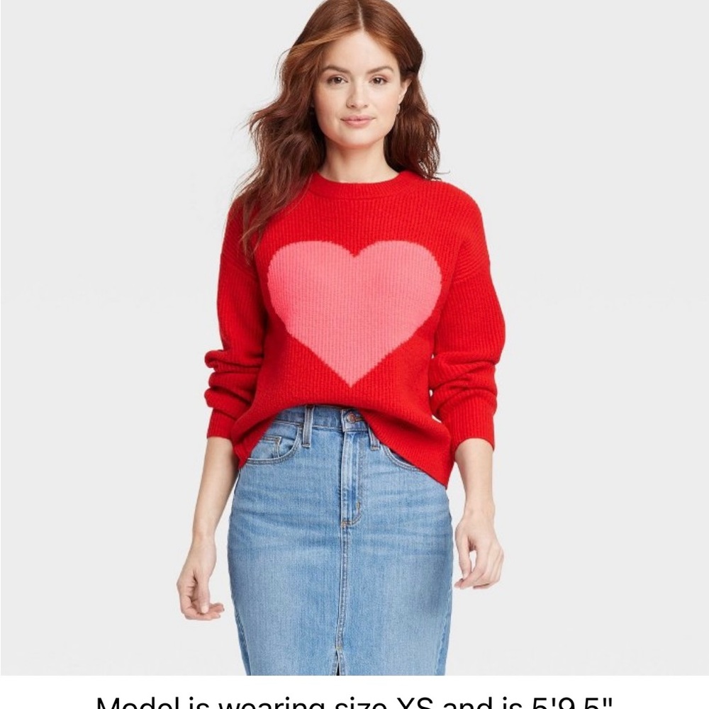 Target heart sweater a new day Valentine’s Day XS